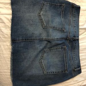 Denim mini skirt